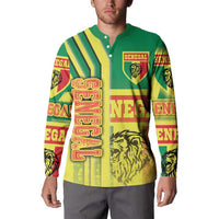 Senegal Football Button Sweatshirt Lions of Teranga Soccer - Road To Champion - Wonder Print Shop