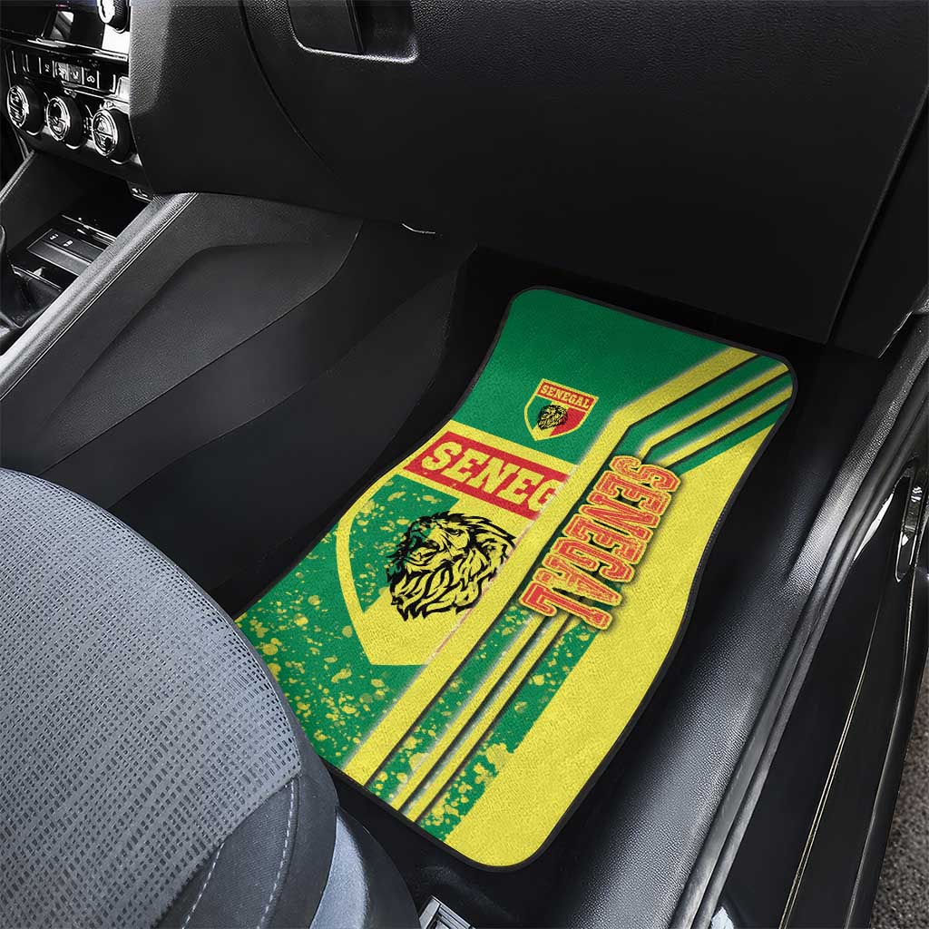 Senegal Football Car Mats Lions of Teranga Soccer - Road To Champion - Wonder Print Shop