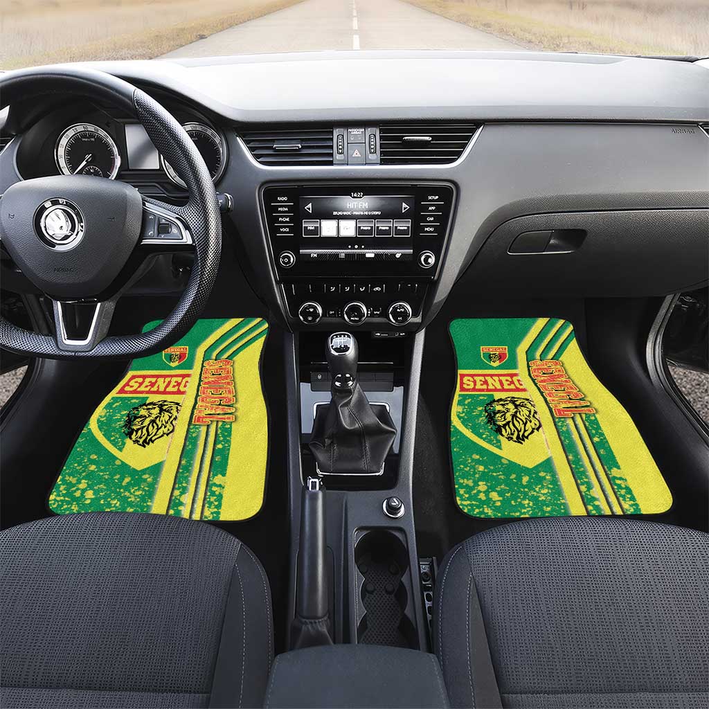Senegal Football Car Mats Lions of Teranga Soccer - Road To Champion - Wonder Print Shop
