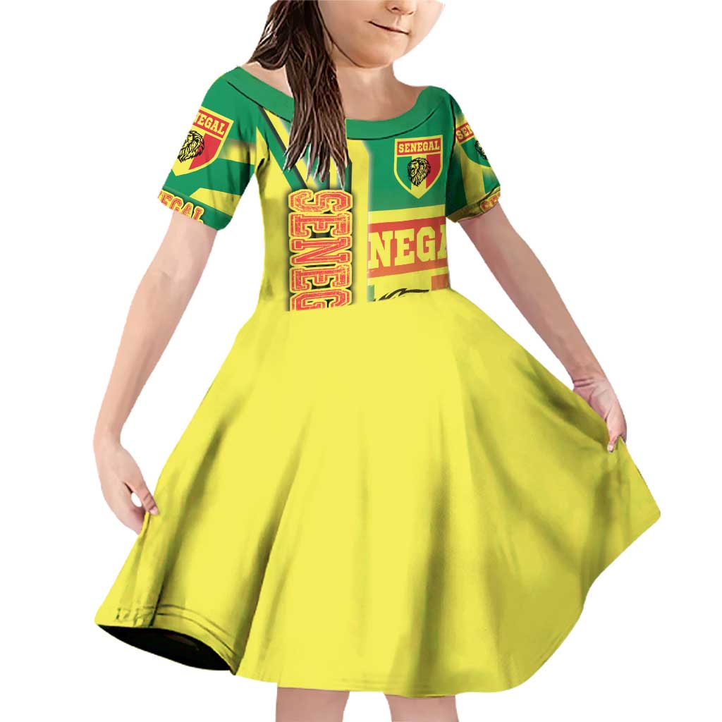 Senegal Football Family Matching Off Shoulder Short Dress and Hawaiian Shirt Lions of Teranga Soccer - Road To Champion - Wonder Print Shop