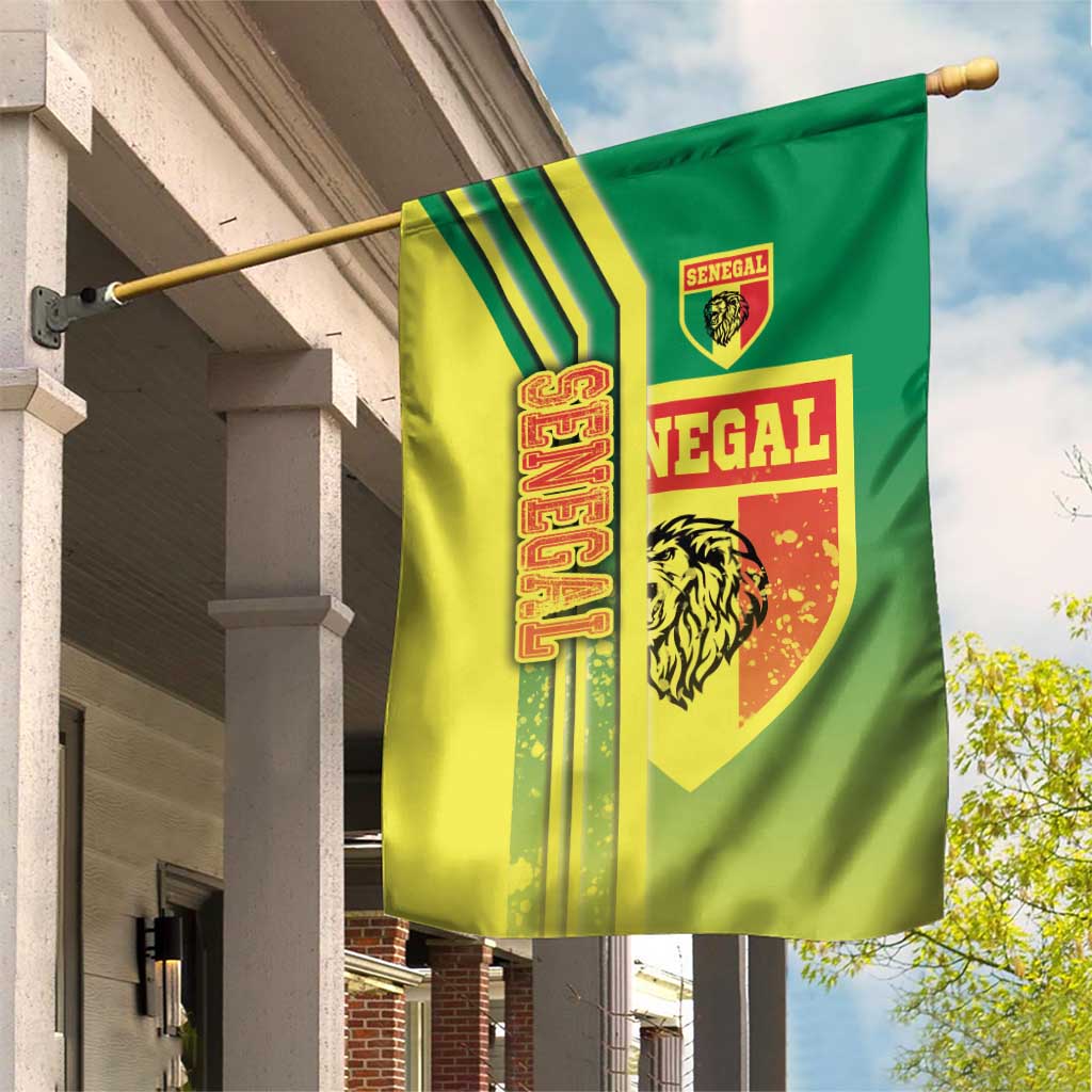 Senegal Football Garden Flag Lions of Teranga Soccer - Road To Champion - Wonder Print Shop