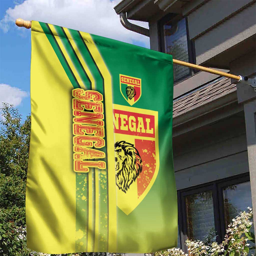 Senegal Football Garden Flag Lions of Teranga Soccer - Road To Champion - Wonder Print Shop