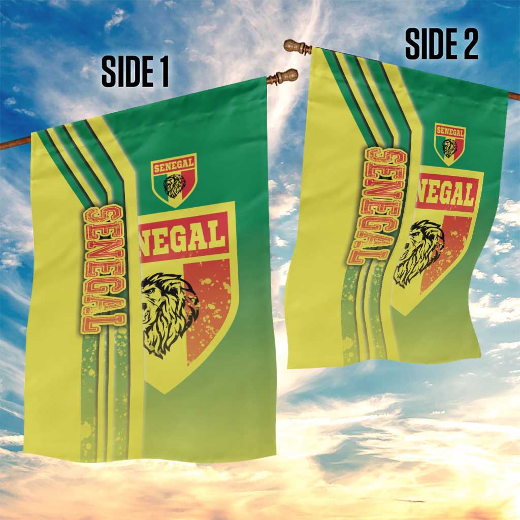 Senegal Football Garden Flag Lions of Teranga Soccer - Road To Champion - Wonder Print Shop