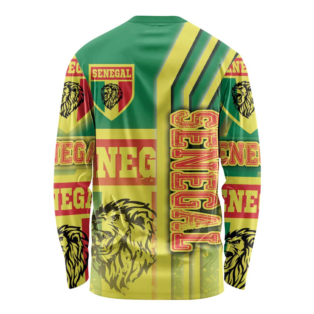 Senegal Football Long Sleeve Shirt Lions of Teranga Soccer - Road To Champion - Wonder Print Shop