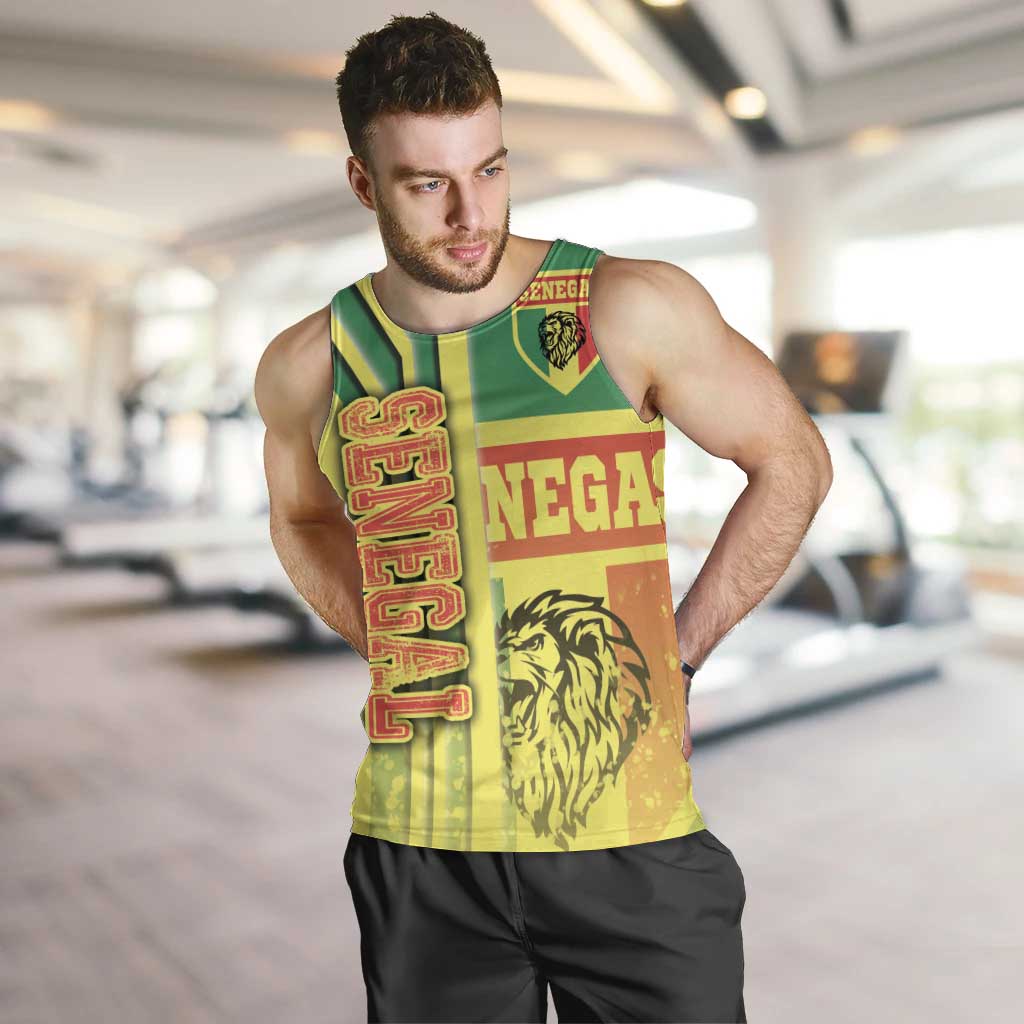 Senegal Football Men Tank Top Lions of Teranga Soccer - Road To Champion - Wonder Print Shop