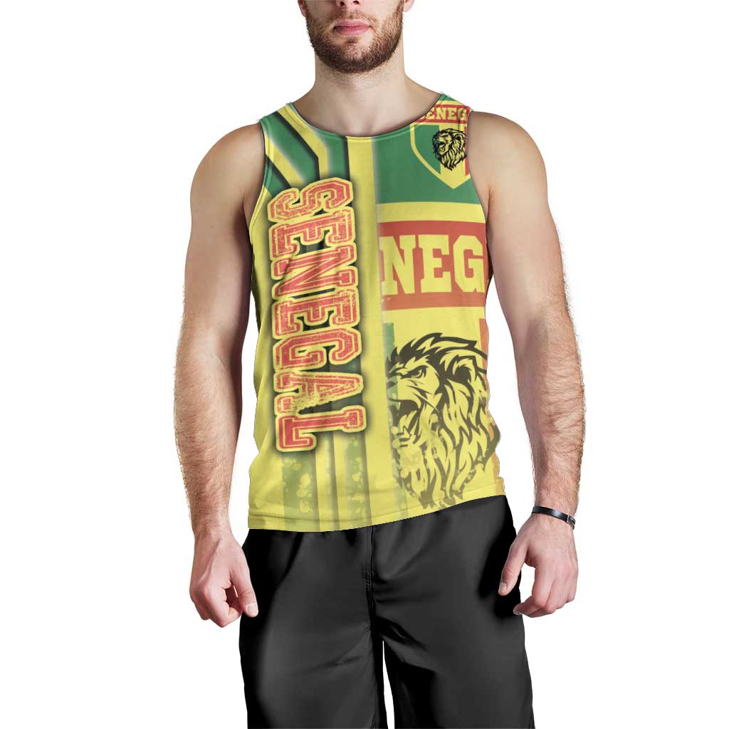 Senegal Football Men Tank Top Lions of Teranga Soccer - Road To Champion - Wonder Print Shop