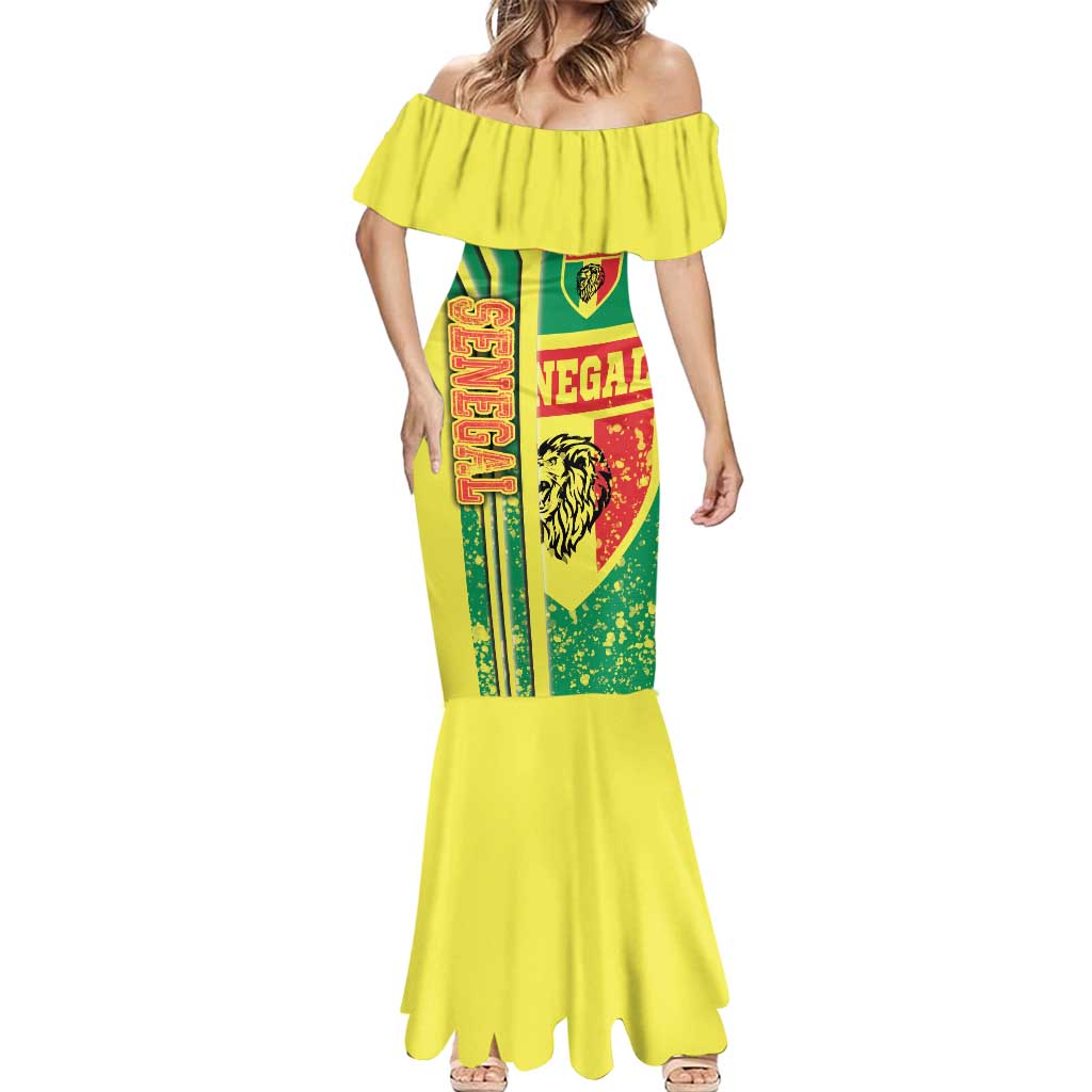 Senegal Football Mermaid Dress Lions of Teranga Soccer - Road To Champion - Wonder Print Shop