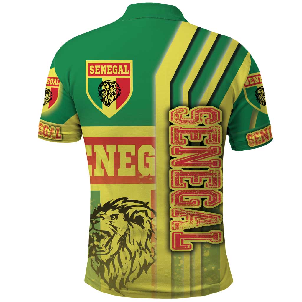 Senegal Football Polo Shirt Lions of Teranga Soccer - Road To Champion - Wonder Print Shop