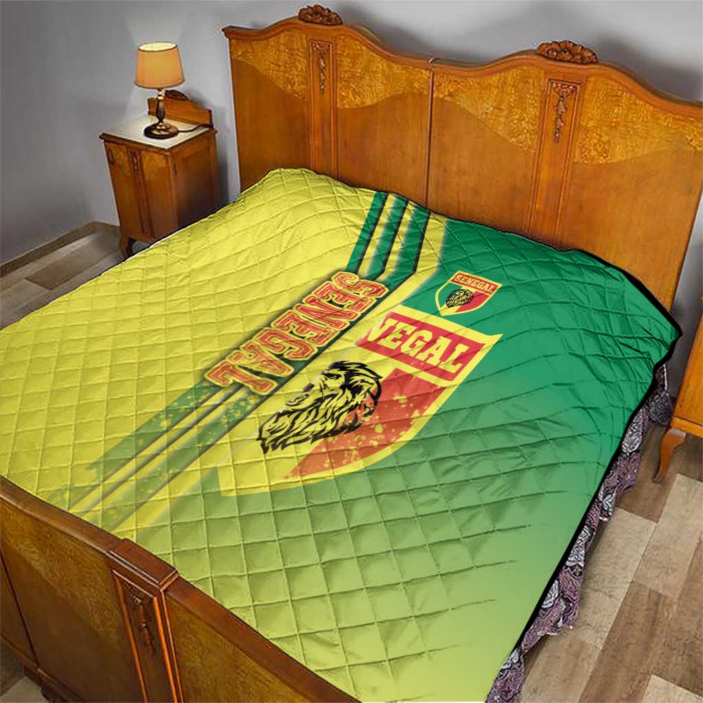 Senegal Football Quilt Lions of Teranga Soccer - Road To Champion - Wonder Print Shop
