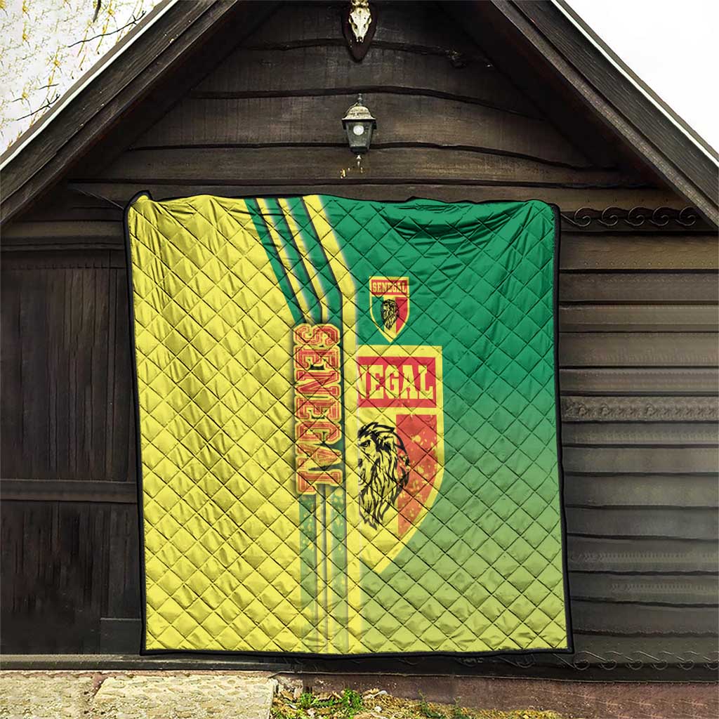 Senegal Football Quilt Lions of Teranga Soccer - Road To Champion - Wonder Print Shop