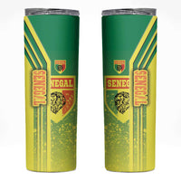 Senegal Football Skinny Tumbler Lions of Teranga Soccer - Road To Champion - Wonder Print Shop