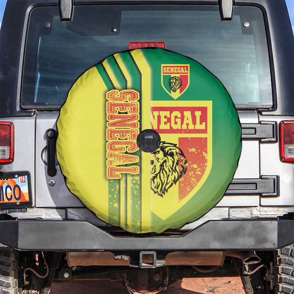 Senegal Football Spare Tire Cover Lions of Teranga Soccer - Road To Champion - Wonder Print Shop