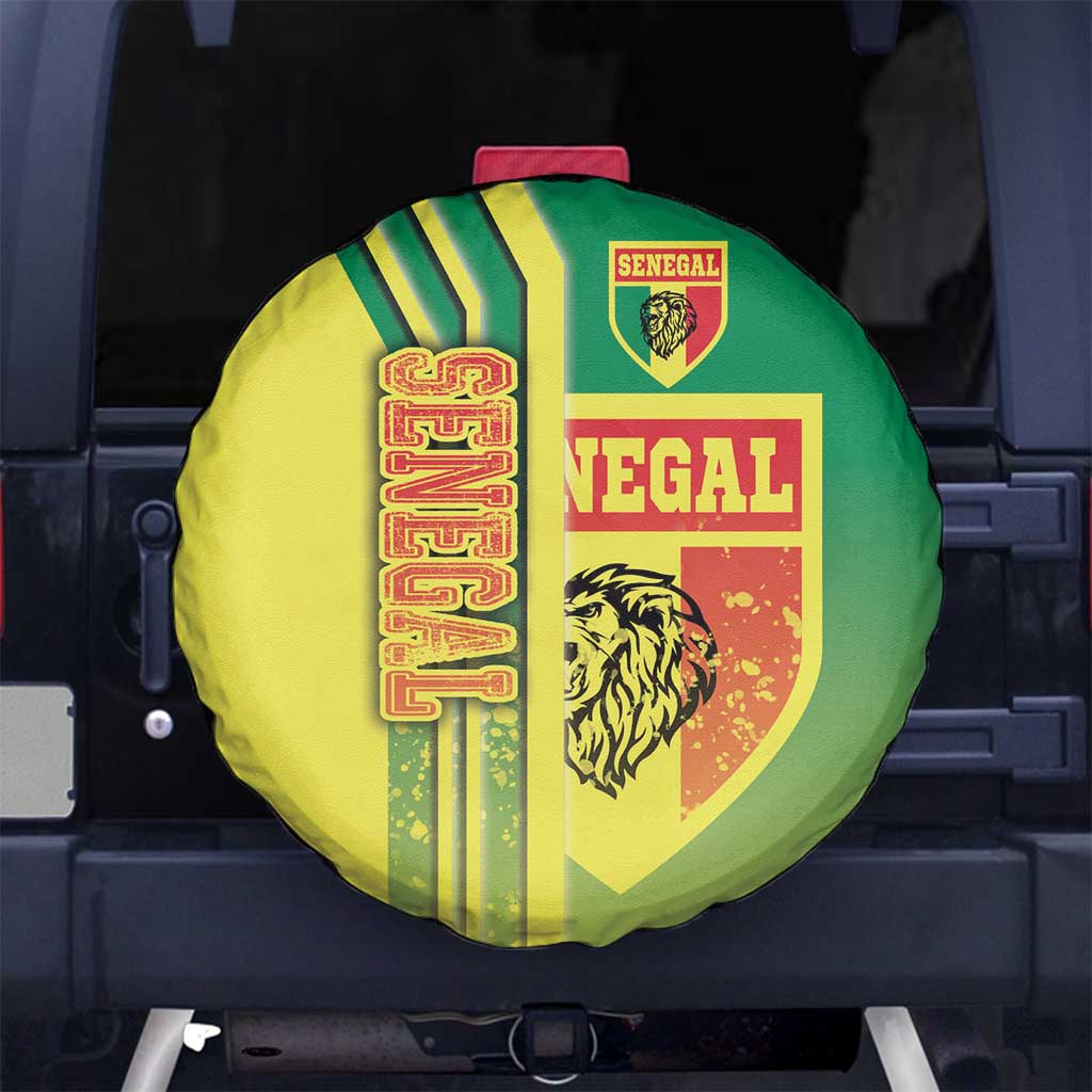 Senegal Football Spare Tire Cover Lions of Teranga Soccer - Road To Champion - Wonder Print Shop