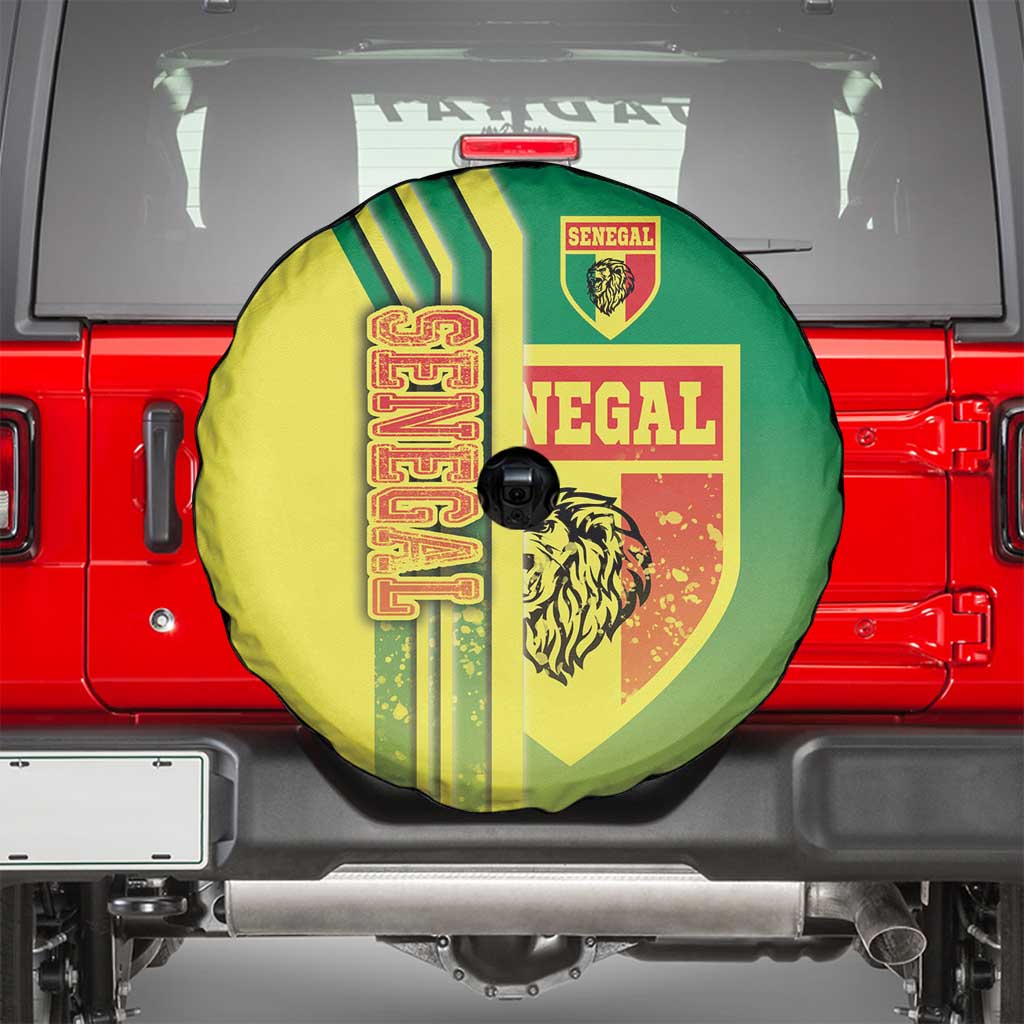 Senegal Football Spare Tire Cover Lions of Teranga Soccer - Road To Champion - Wonder Print Shop