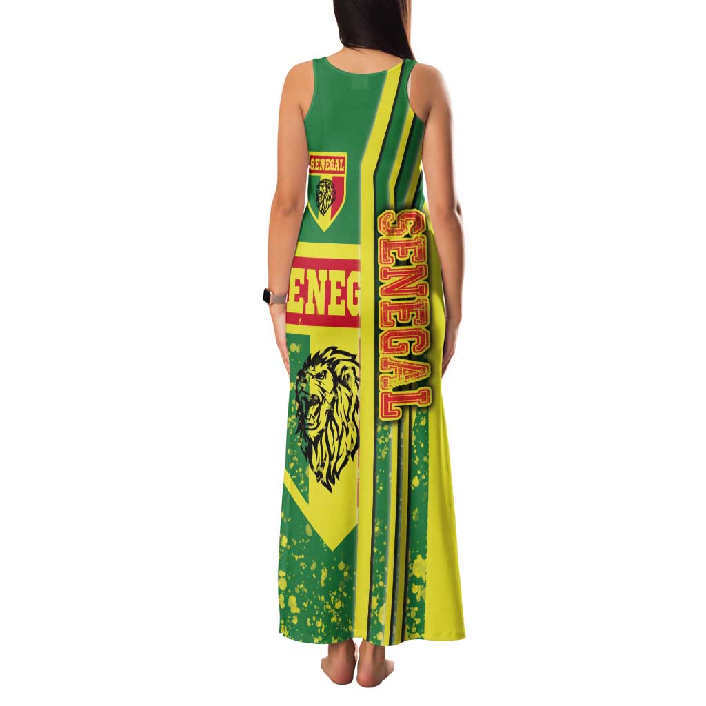 Senegal Football Tank Maxi Dress Lions of Teranga Soccer - Road To Champion - Wonder Print Shop
