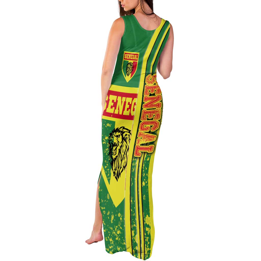 Senegal Football Tank Maxi Dress Lions of Teranga Soccer - Road To Champion - Wonder Print Shop