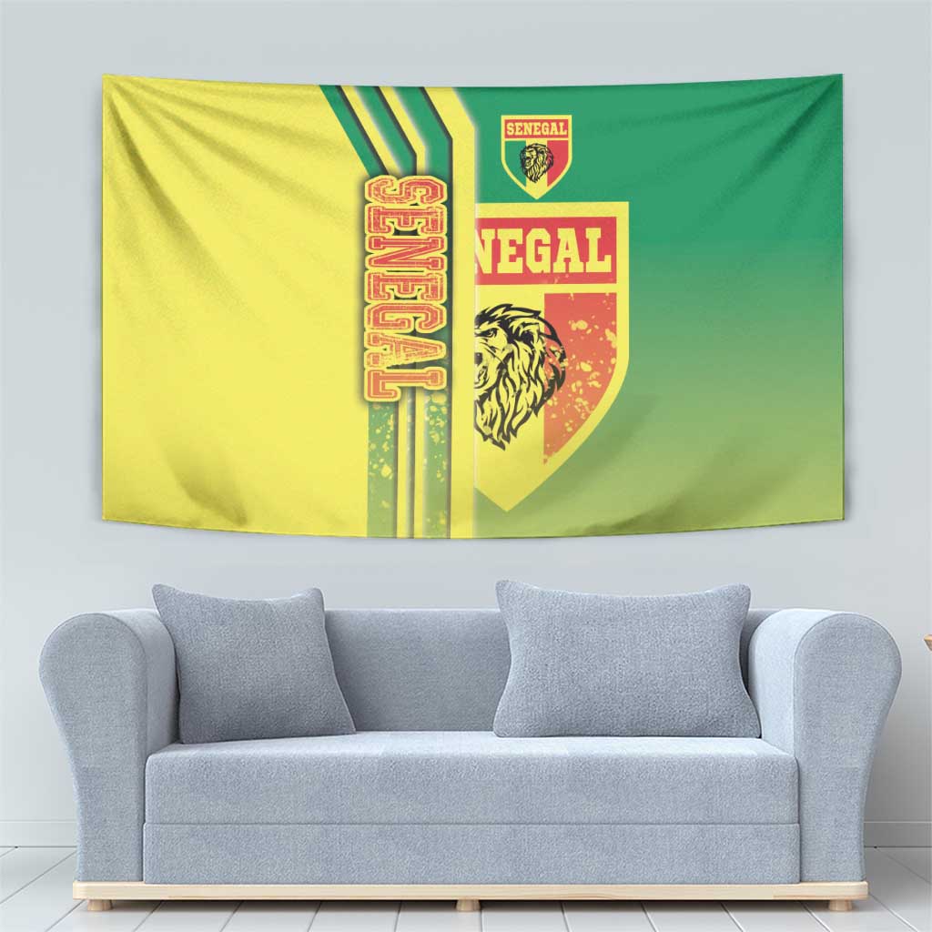 Senegal Football Tapestry Lions of Teranga Soccer - Road To Champion - Wonder Print Shop
