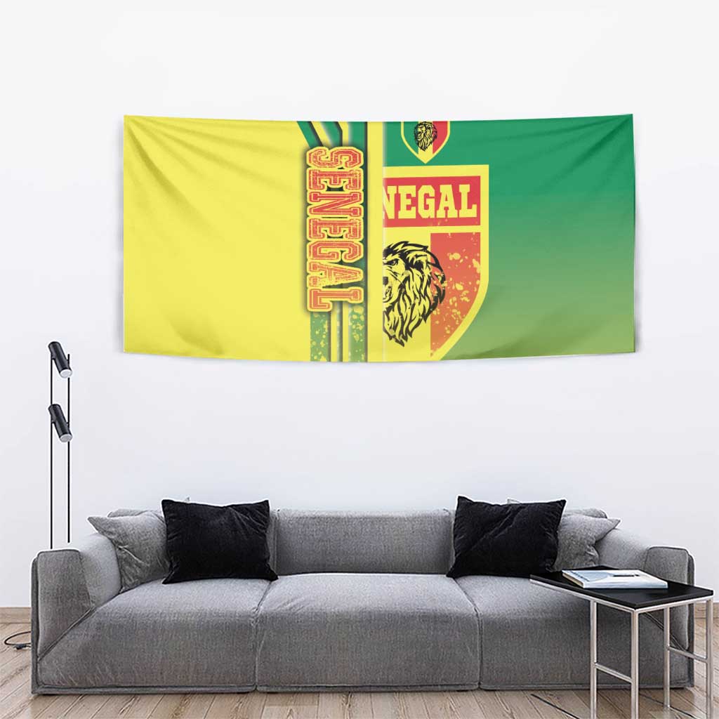 Senegal Football Tapestry Lions of Teranga Soccer - Road To Champion - Wonder Print Shop