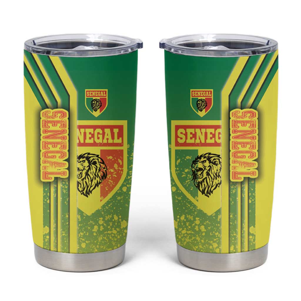 Senegal Football Tumbler Cup Lions of Teranga Soccer - Road To Champion - Wonder Print Shop