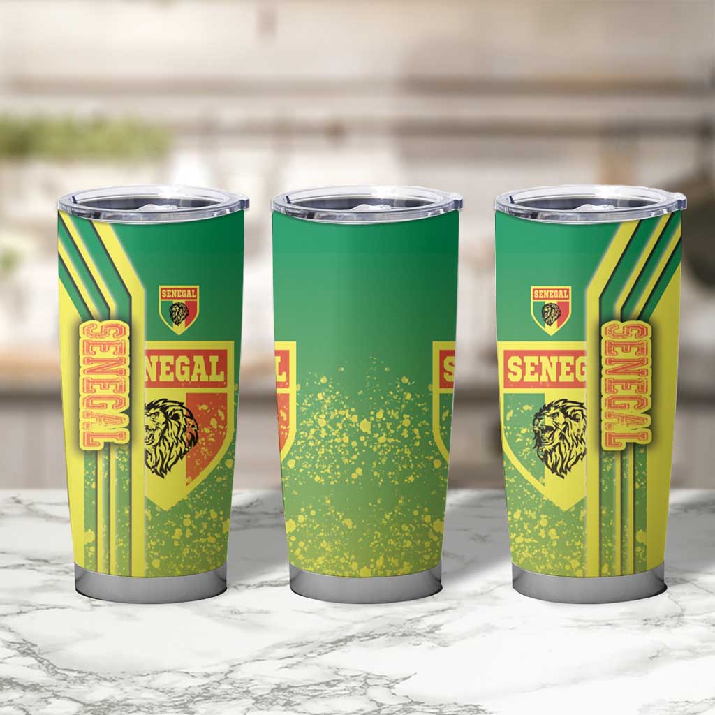 Senegal Football Tumbler Cup Lions of Teranga Soccer - Road To Champion - Wonder Print Shop