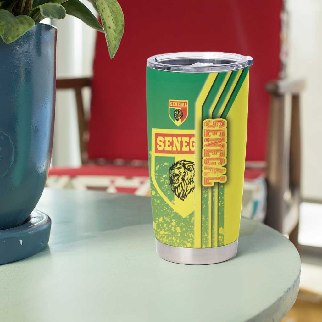 Senegal Football Tumbler Cup Lions of Teranga Soccer - Road To Champion - Wonder Print Shop