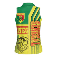 Senegal Football Women Sleeveless Polo Shirt Lions of Teranga Soccer - Road To Champion - Wonder Print Shop