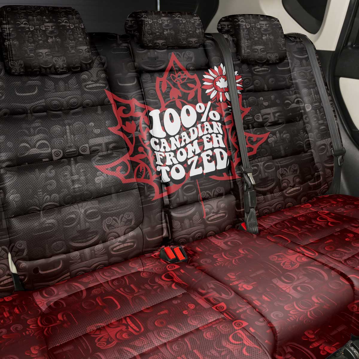 100% Canadian From Eh To Zed Back Car Seat Cover True North Strong and Free