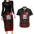100% Canadian From Eh To Zed Couples Matching Long Sleeve Bodycon Dress and Hawaiian Shirt True North Strong and Free