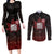 100% Canadian From Eh To Zed Couples Matching Long Sleeve Bodycon Dress and Long Sleeve Button Shirt True North Strong and Free