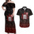 100% Canadian From Eh To Zed Couples Matching Off Shoulder Maxi Dress and Hawaiian Shirt True North Strong and Free