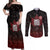 100% Canadian From Eh To Zed Couples Matching Off Shoulder Maxi Dress and Long Sleeve Button Shirt True North Strong and Free