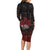 100% Canadian From Eh To Zed Family Matching Long Sleeve Bodycon Dress and Hawaiian Shirt True North Strong and Free