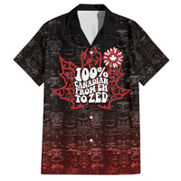 100% Canadian From Eh To Zed Family Matching Off The Shoulder Long Sleeve Dress and Hawaiian Shirt True North Strong and Free