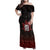 100% Canadian From Eh To Zed Family Matching Off Shoulder Maxi Dress and Hawaiian Shirt True North Strong and Free