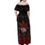 100% Canadian From Eh To Zed Family Matching Off Shoulder Maxi Dress and Hawaiian Shirt True North Strong and Free