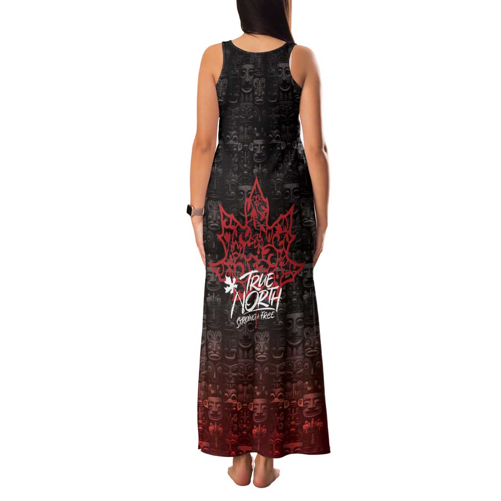 100% Canadian From Eh To Zed Family Matching Tank Maxi Dress and Hawaiian Shirt True North Strong and Free