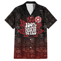 100% Canadian From Eh To Zed Hawaiian Shirt True North Strong and Free