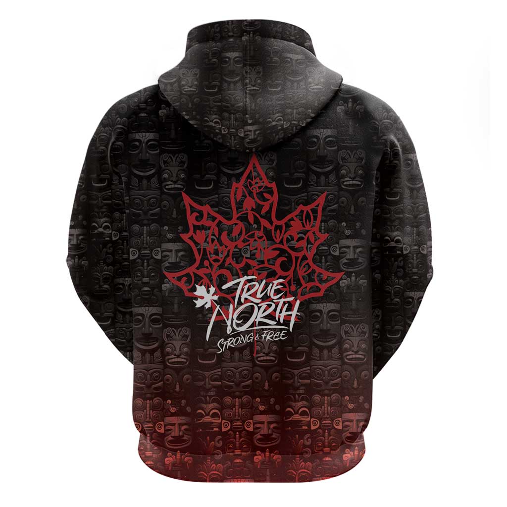 100% Canadian From Eh To Zed Hoodie True North Strong and Free