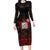 100% Canadian From Eh To Zed Long Sleeve Bodycon Dress True North Strong and Free