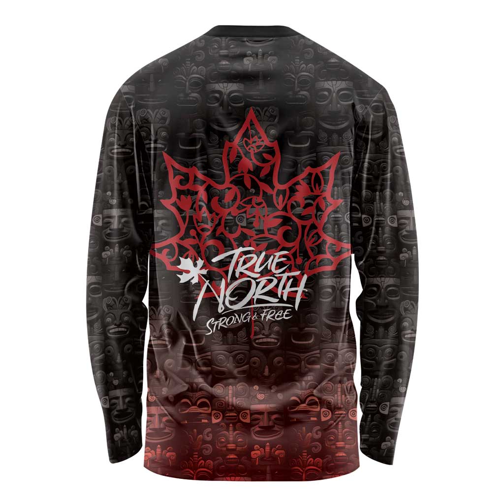 100% Canadian From Eh To Zed Long Sleeve Shirt True North Strong and Free