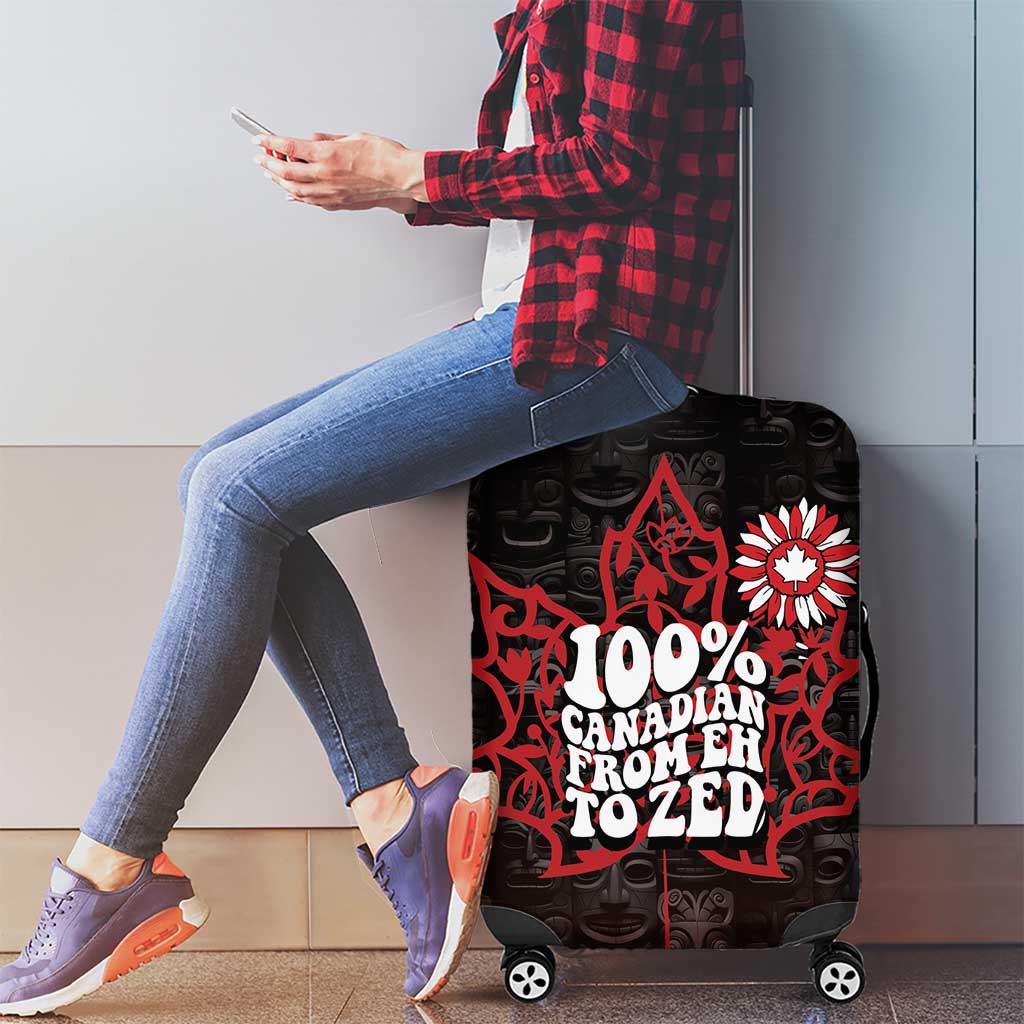 100% Canadian From Eh To Zed Luggage Cover True North Strong and Free