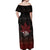 100% Canadian From Eh To Zed Off Shoulder Maxi Dress True North Strong and Free