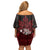 100% Canadian From Eh To Zed Off Shoulder Short Dress True North Strong and Free