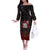 100% Canadian From Eh To Zed Off The Shoulder Long Sleeve Dress True North Strong and Free