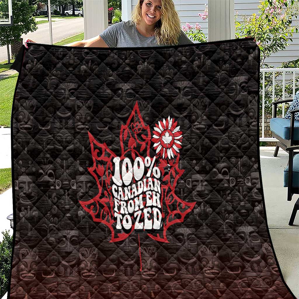 100% Canadian From Eh To Zed Quilt True North Strong and Free