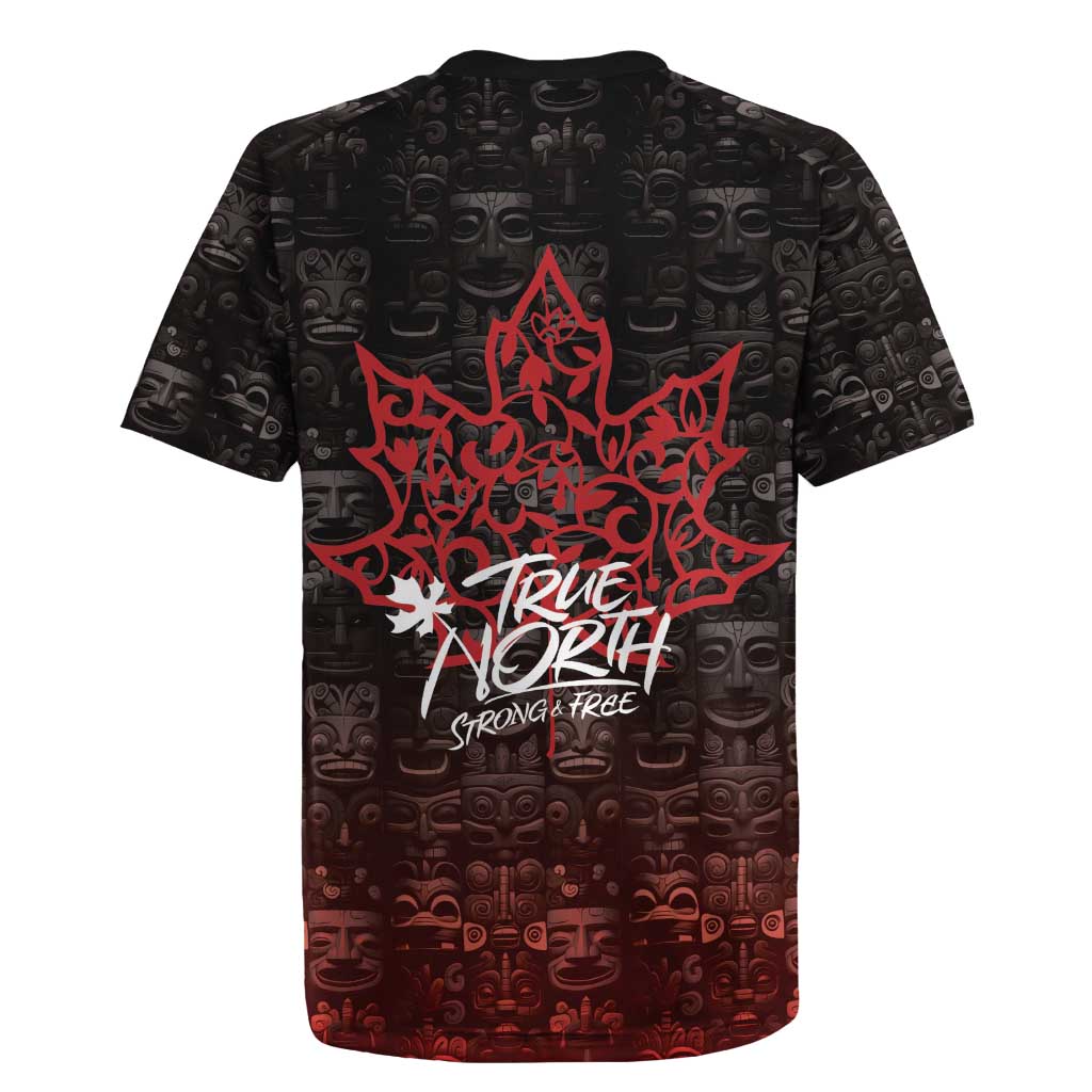 100% Canadian From Eh To Zed Rugby Jersey True North Strong and Free