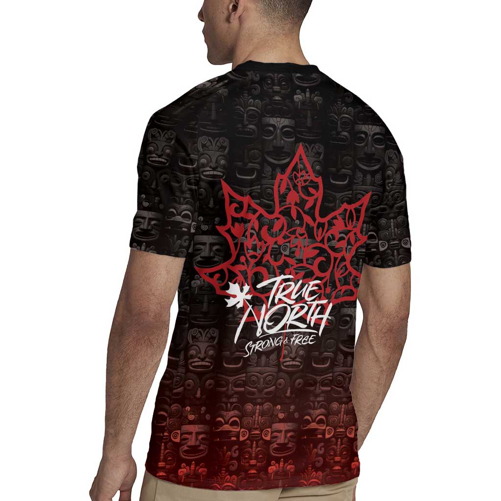 100% Canadian From Eh To Zed Rugby Jersey True North Strong and Free