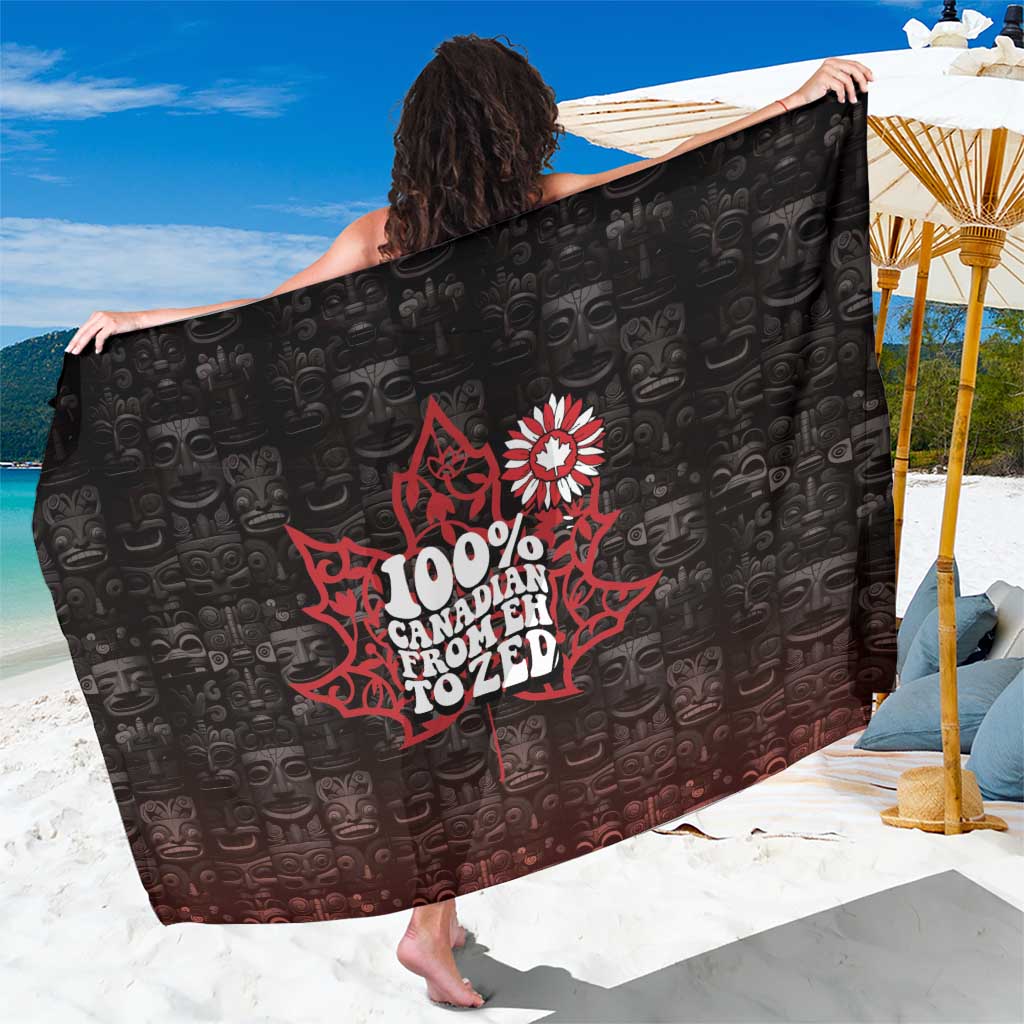 100% Canadian From Eh To Zed Sarong True North Strong and Free
