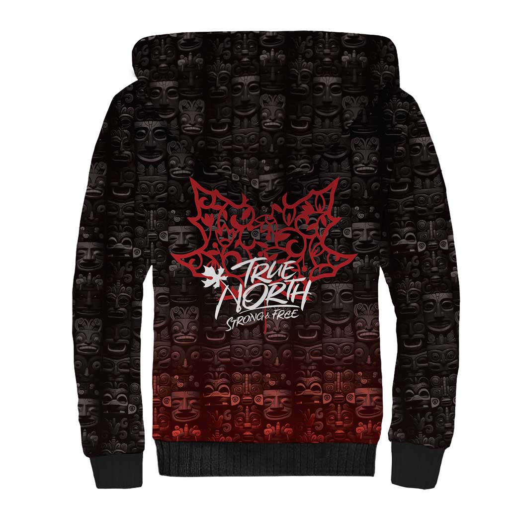 100% Canadian From Eh To Zed Sherpa Hoodie True North Strong and Free