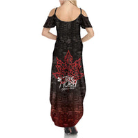 100% Canadian From Eh To Zed Summer Maxi Dress True North Strong and Free